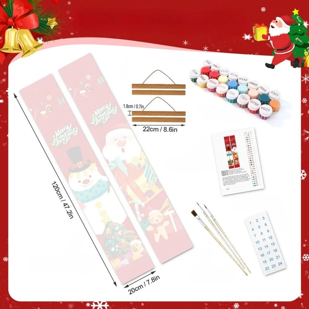 Figured'Art Kerstballet deur banner schilderen op nummer 20x120 cm