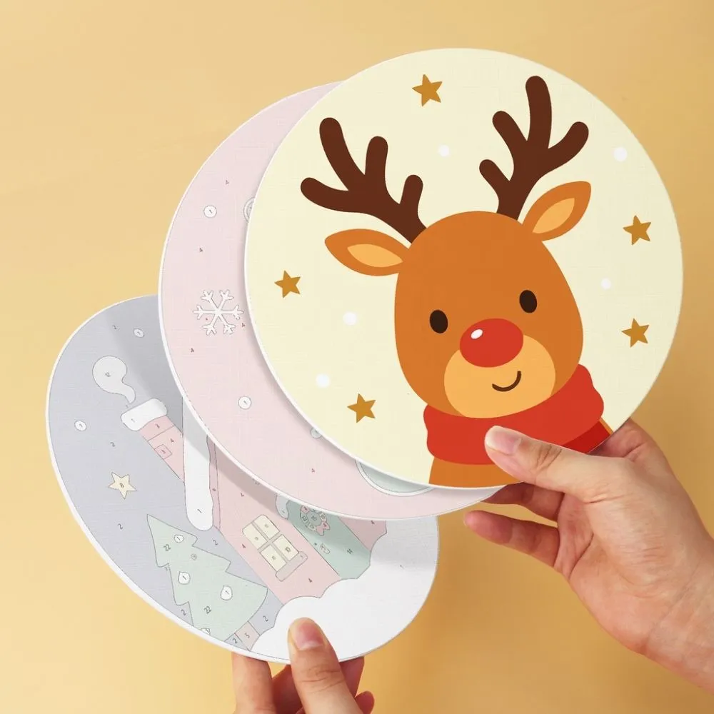 Figured'Art Mini Kerstfluisteringen schijven schilderen Ø20cm 6st