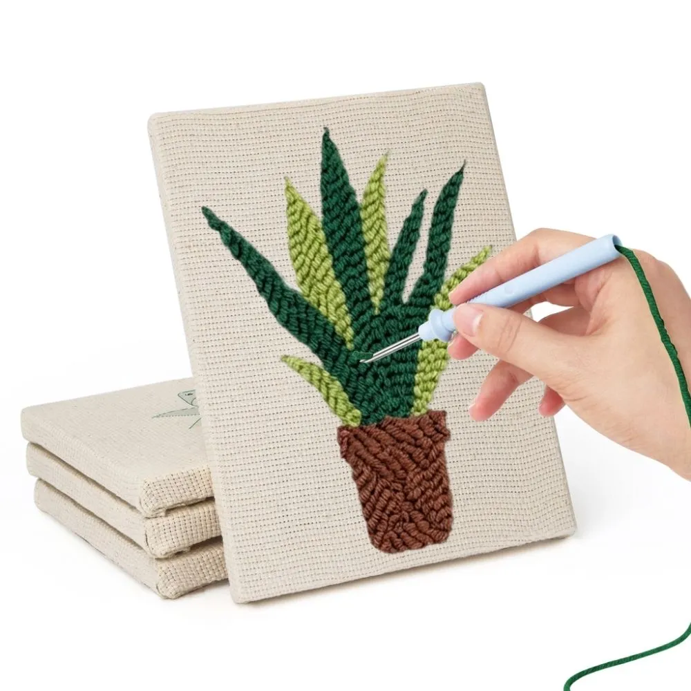 Figured'Art Stedelijke Jungle 2 punch needle set 4 stuks planten