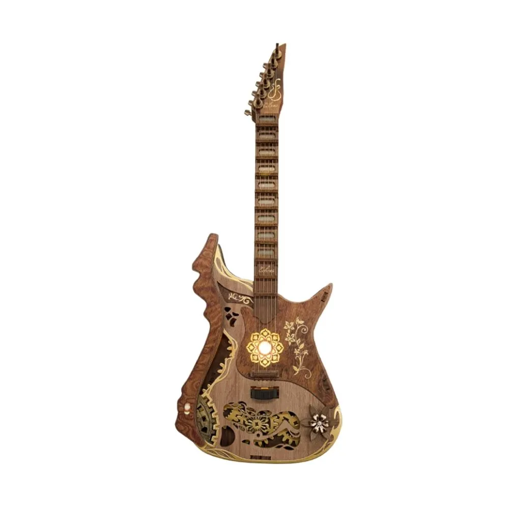Figured'Art Melodieuze Gitaar 3D puzzel 116 stukjes hout