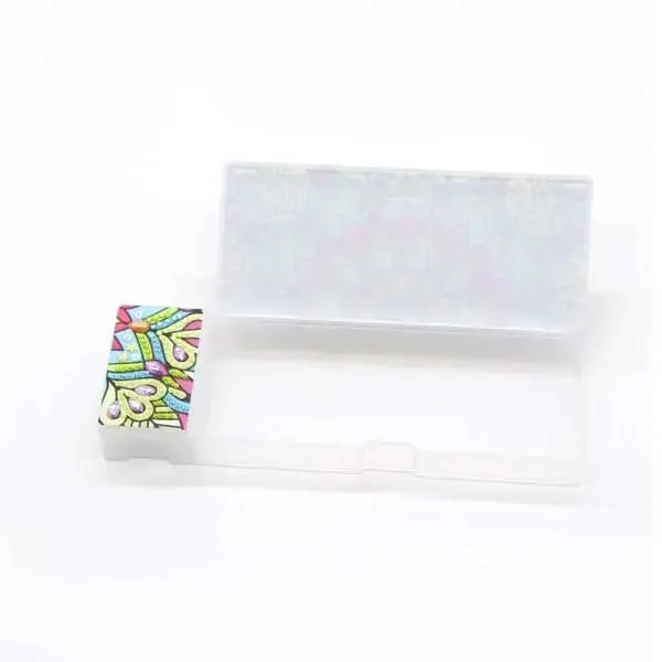 Figured'Art Bloemen pennendoos diamond painting 21x7cm