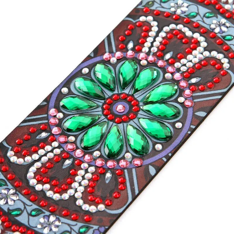 Figured'Art Bloem met Hart diamond painting boekenleggers 21x6cm