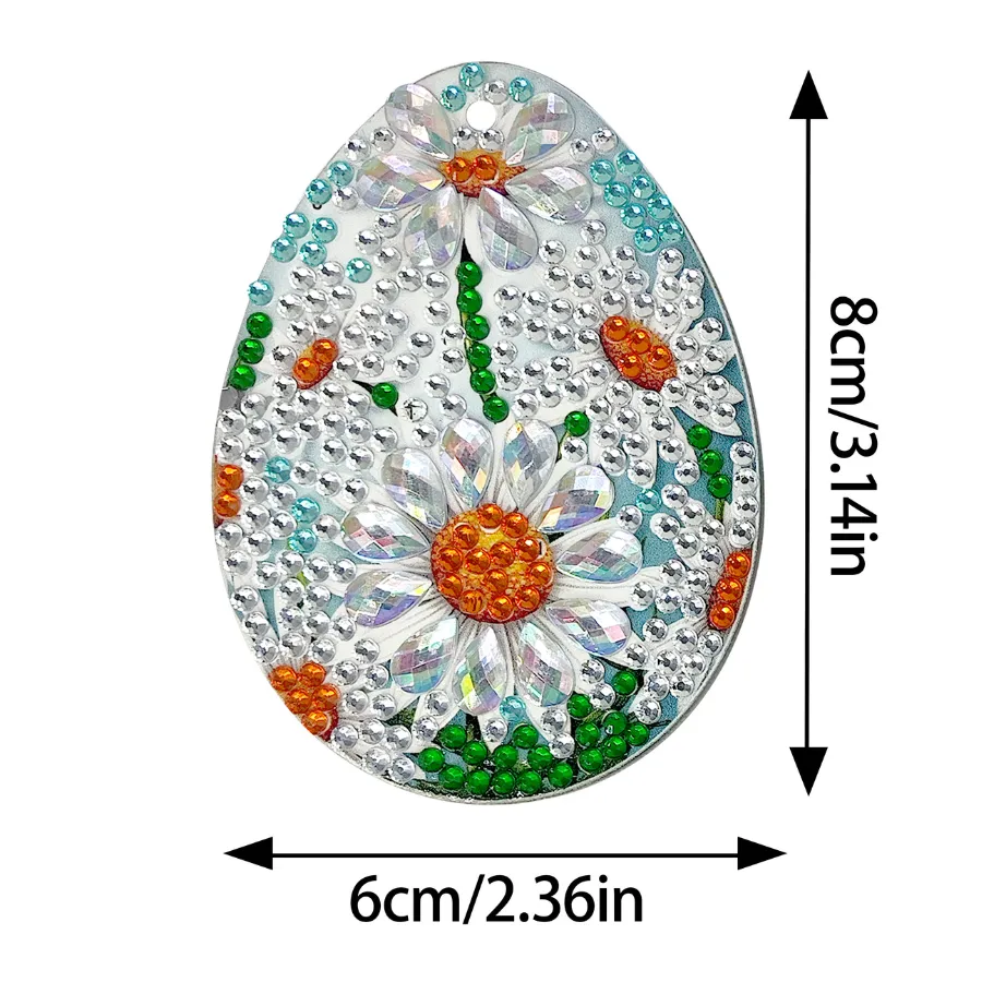 Craft Buddy Crystal Art Easter Eggs hangers diamond painting 24 stuks