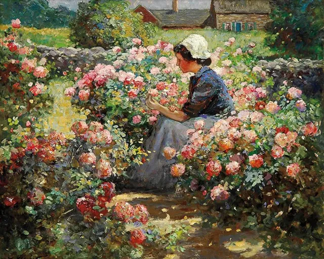Figured'Art Flower Garden diamond painting 40x50cm vierkant