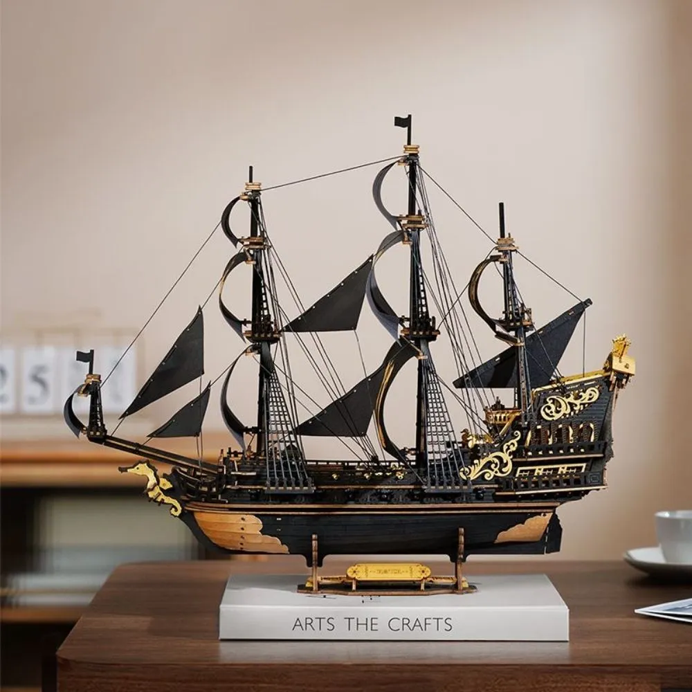 Figured'Art Zeepaardschip 3D puzzel hout 603 stukjes schip