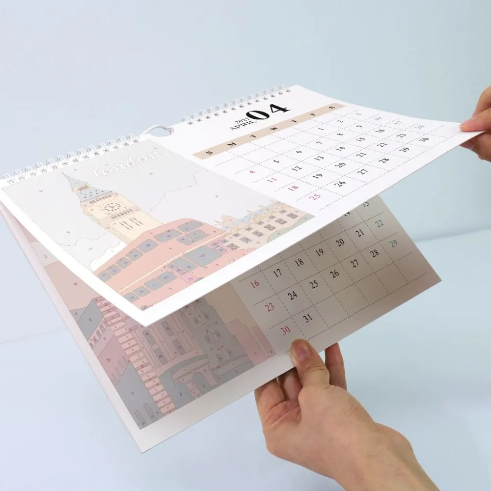 Figured'Art Kalender Schilderen op Nummer Monumenten 2027 33cm