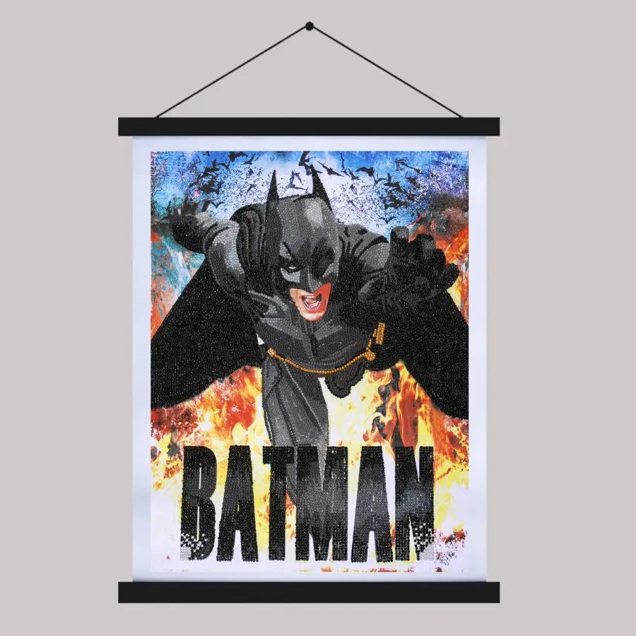Craft Buddy Crystal Art Batman diamond painting scroll 40x50cm