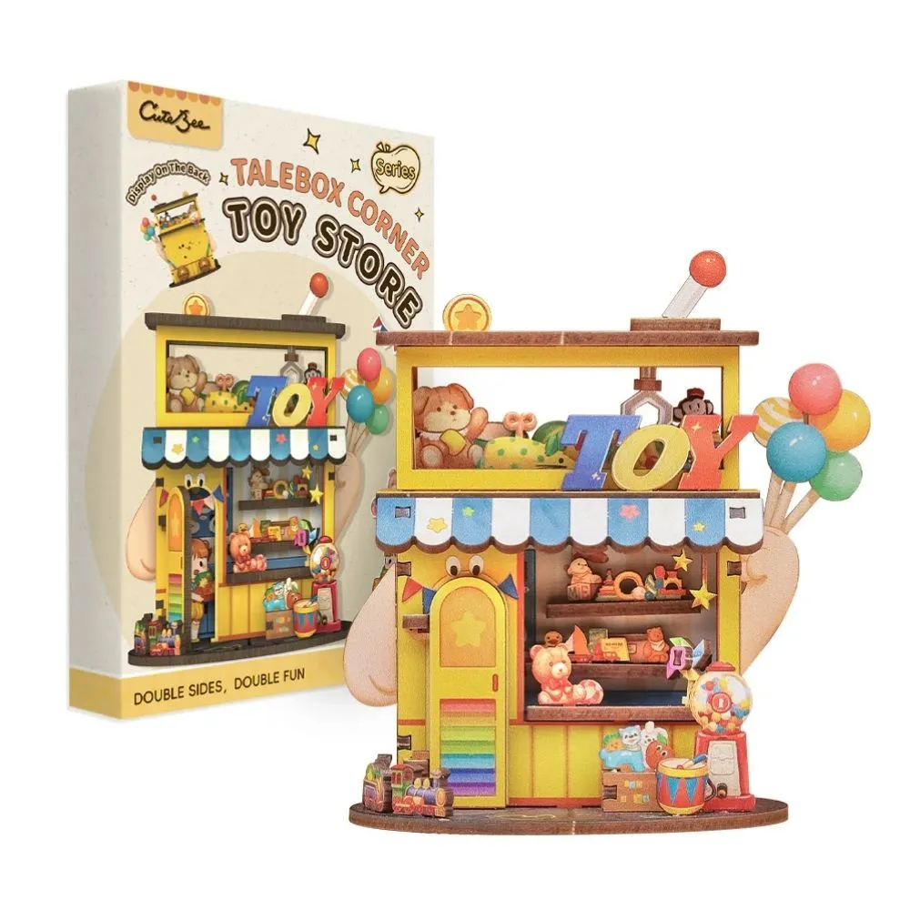 Figured'Art Speelgoedhuis miniatuurhuisje 56-delig speelgoedwinkel