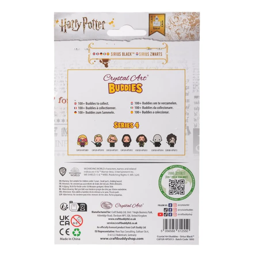 Craft Buddy Crystal Art Buddies Sirius Black Figuur serie 4