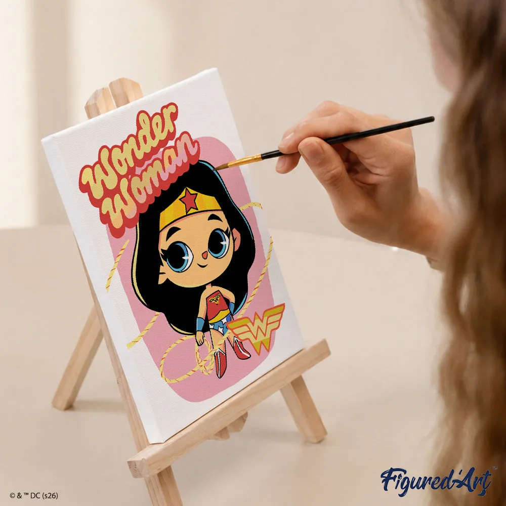 Figured'Art Justice League mini schilderen op nummer 15x20cm 6 stuks
