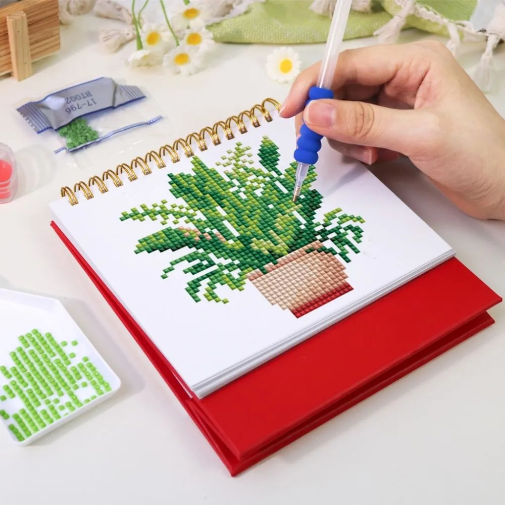 Figured'Art Kamerplanten diamond painting kalender 2026 botanisch