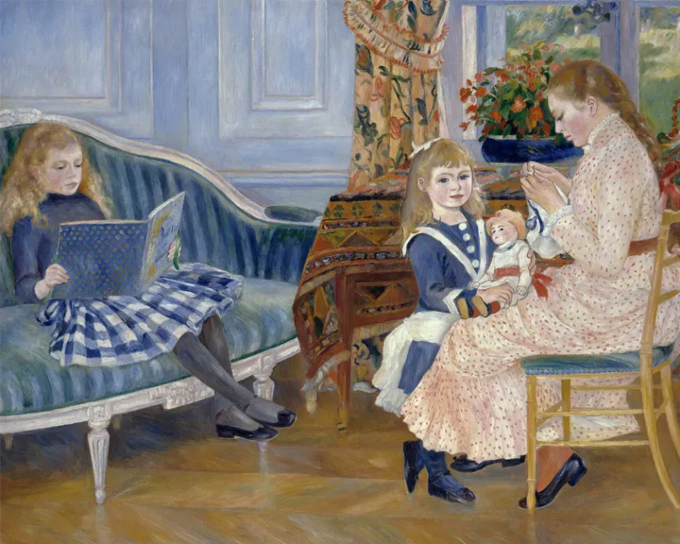 Figured'Art Kindermiddag in Wargemont Renoir schilderen op nummer 40x50