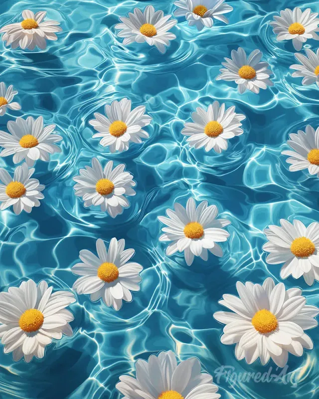 Figured'Art Diamond Painting Madeliefjesbries 40x50 cm bloemen