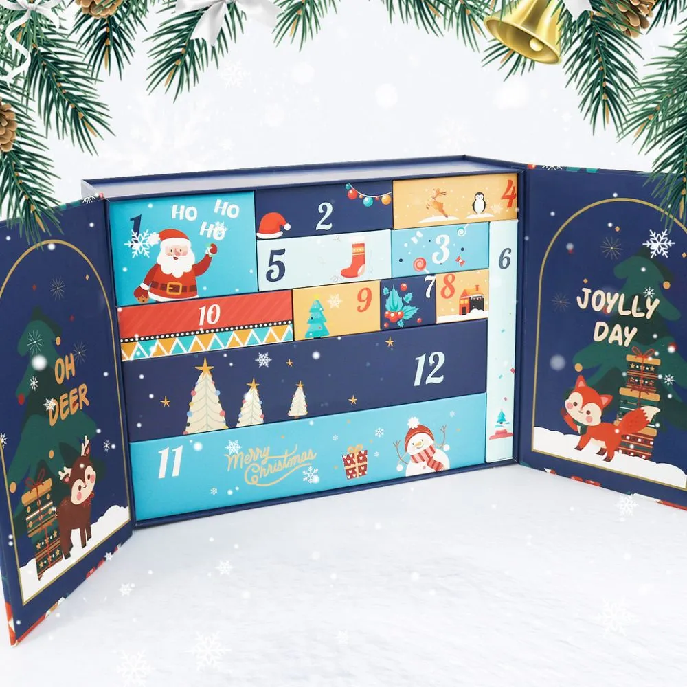 Figured'Art Gezellig & Feestelijk adventskalender schilderen op nummer blauw