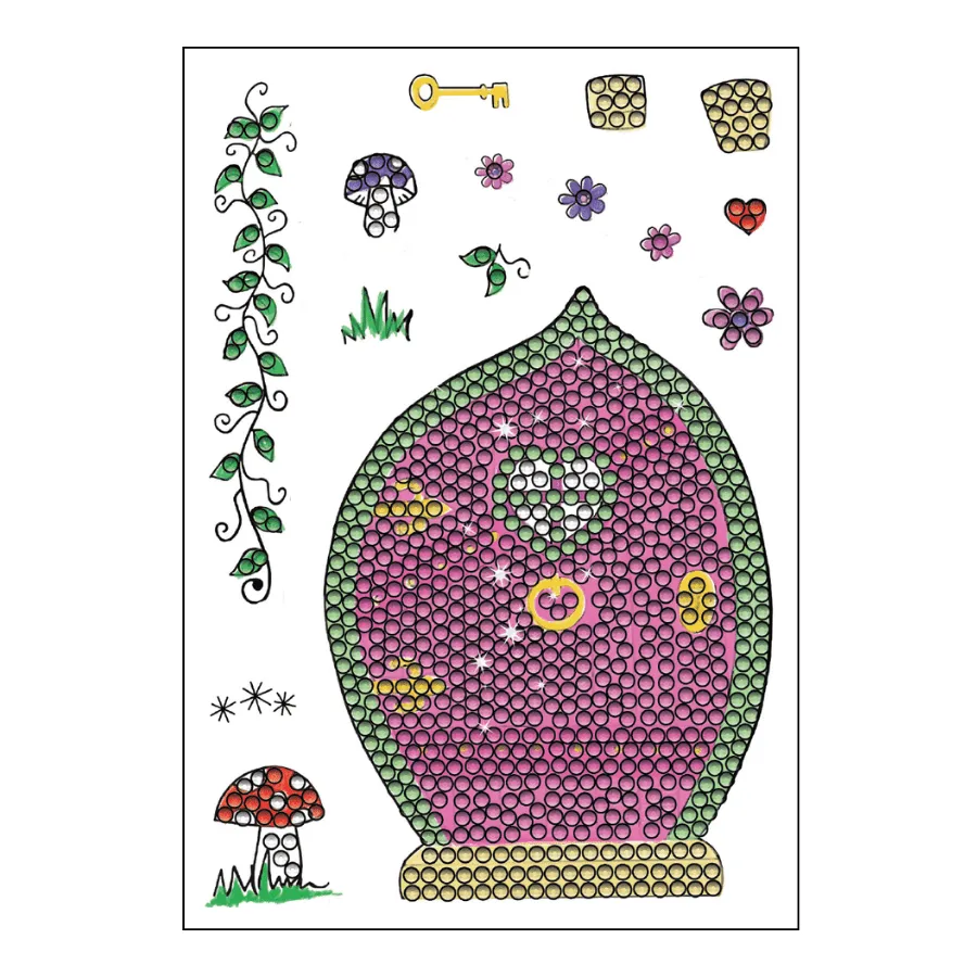 Craft Buddy Crystal Art Fantasy Fairy Door stempelset A6 15 stuks