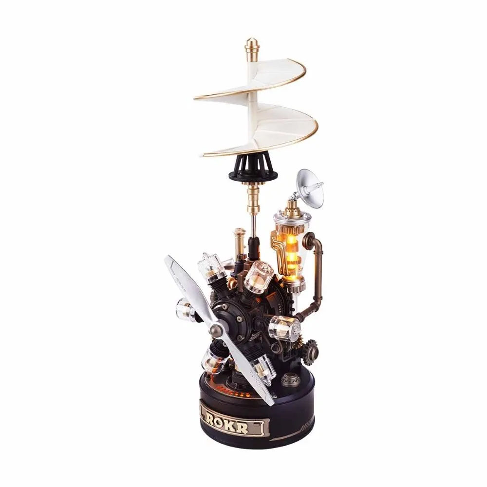 Figured'Art Da Vinci-helikopter 3D puzzel 154 stukjes hout