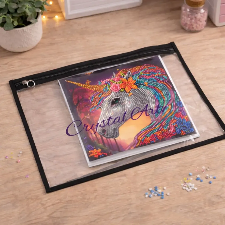 Craft Buddy Crystal Art Opbergmappen Transparant 4 Stuks