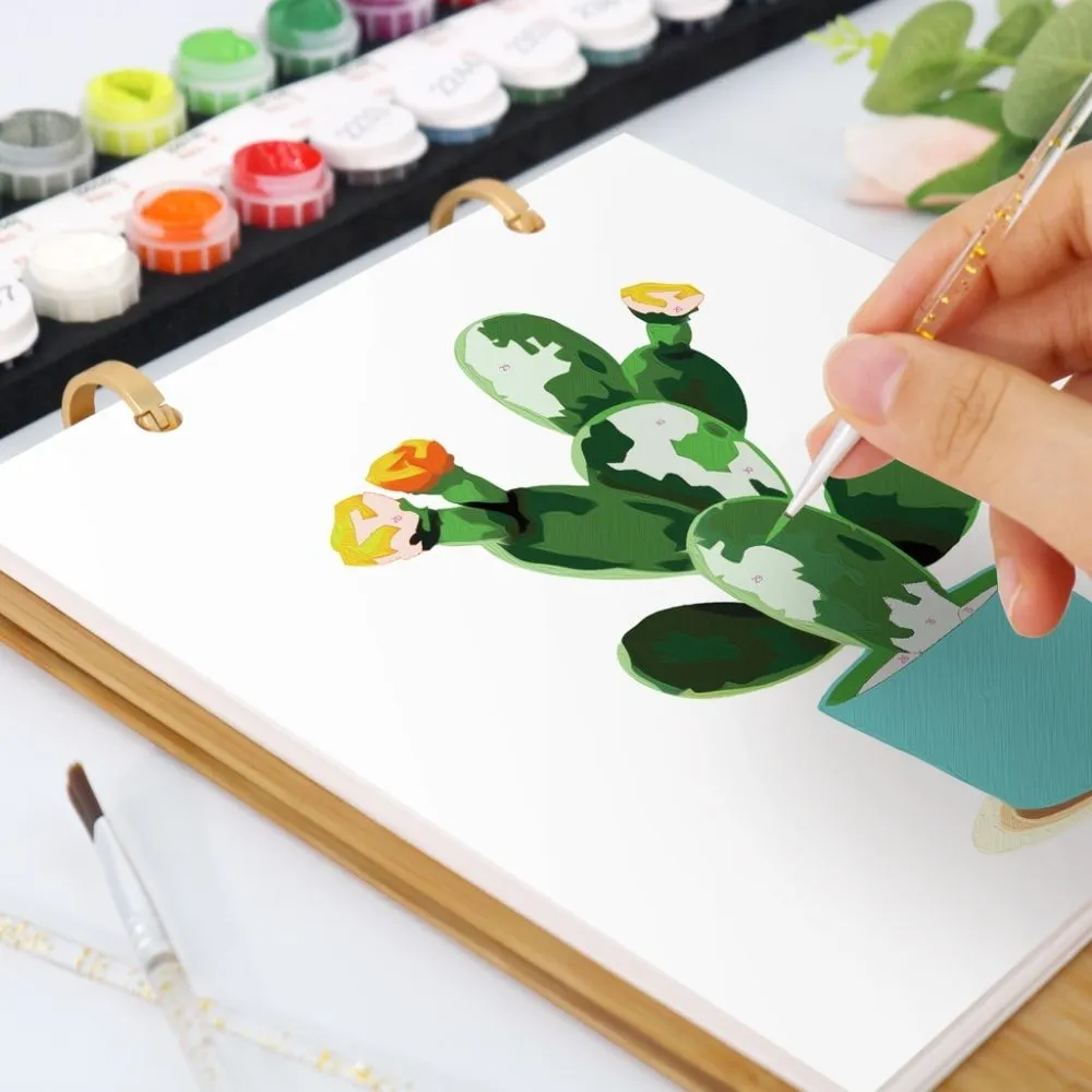 Figured'Art Kamerplanten in Pot kalender schilderen op nummer 2027