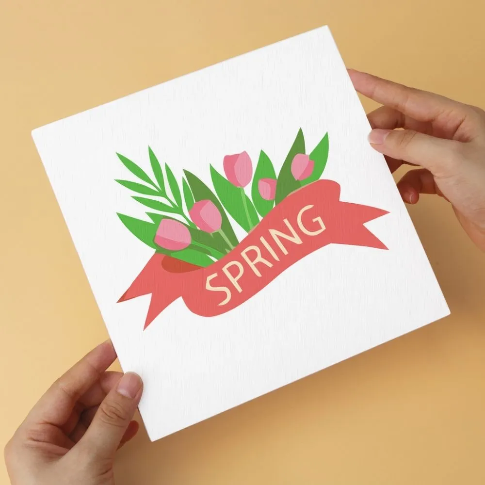 Figured'Art Mini Serie Voorjaarsboeket schilderen op nummer 20x20cm 6 stuks lente