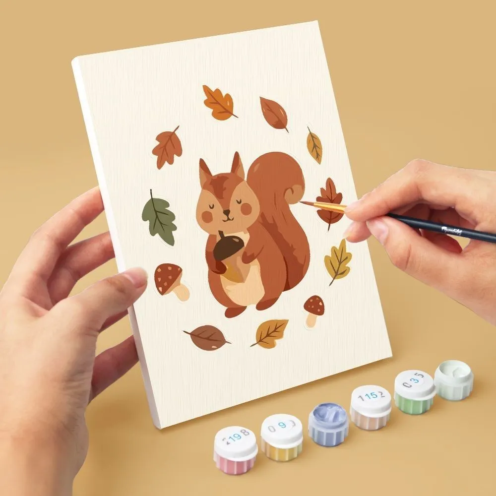 Figured'Art Herfstoogst mini schilderen op nummer 15x20cm 6 stuks