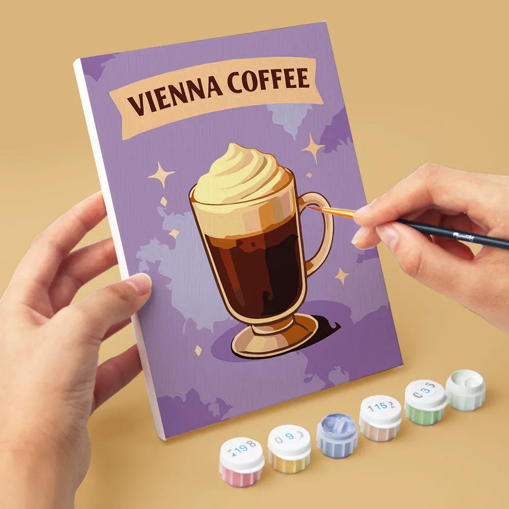 Figured'Art Mini Koffies van de Wereld schilderen op nummer 6 stuks 15x20cm
