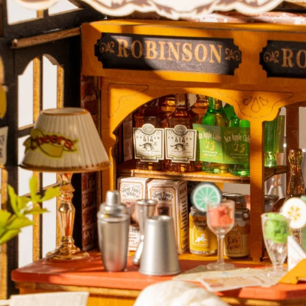 Figured'Art Tipsy Kattenbar 3D Puzzel Miniatuurhuisje 136 Stukjes