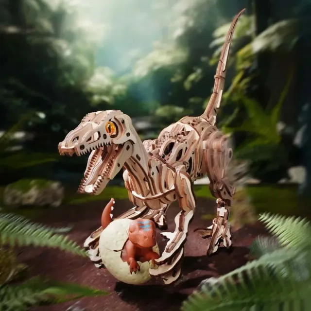 Figured'Art Velociraptor 3D puzzel hout 189 stukjes