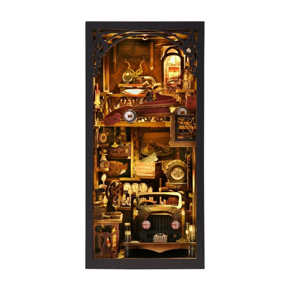 Figured'Art Vintage Garage Book Nook Kit 255 stuks met LED