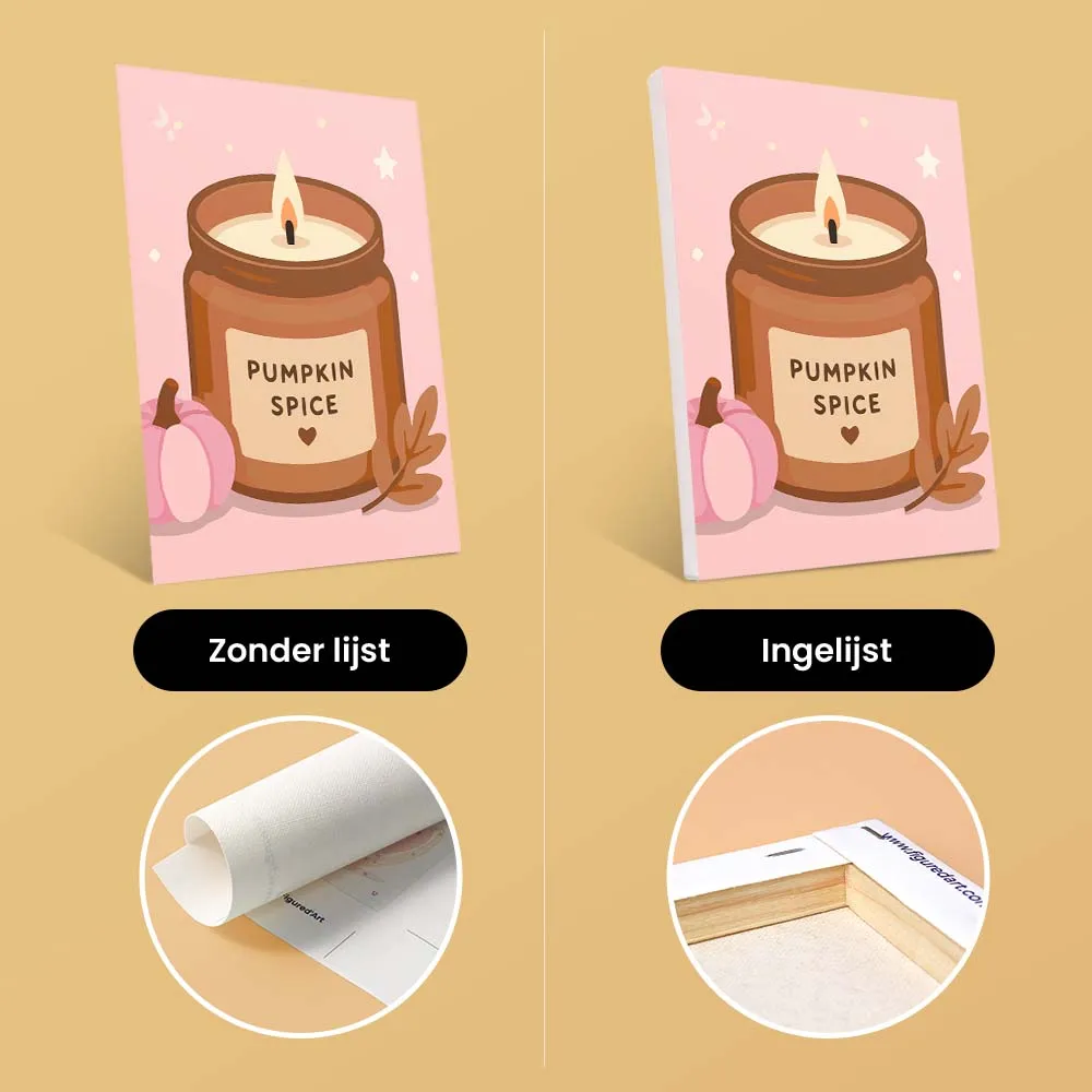 Figured'Art Roze Halloween mini schilderen op nummer 6 stuks