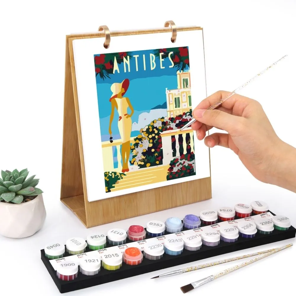 Figured'Art Reizen door de Wereld schilderen op nummer kalender 2027