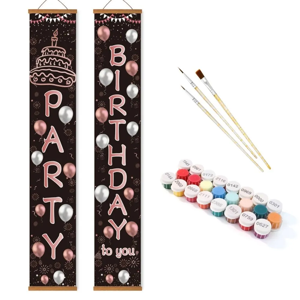 Figured'Art Feestslinger Deur Banner Schilderen 20x120cm