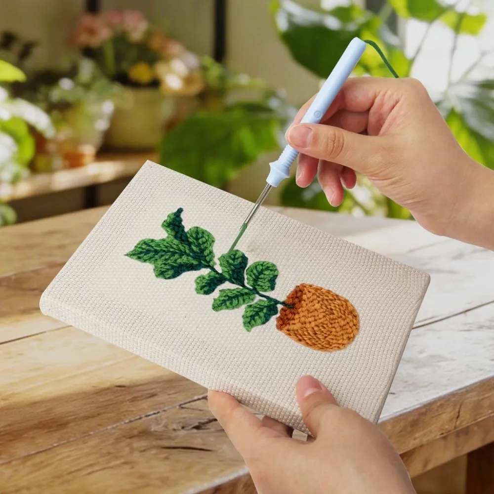 Figured'Art Stedelijke Jungle 1 punch needle set 15x20 cm 4 stuks