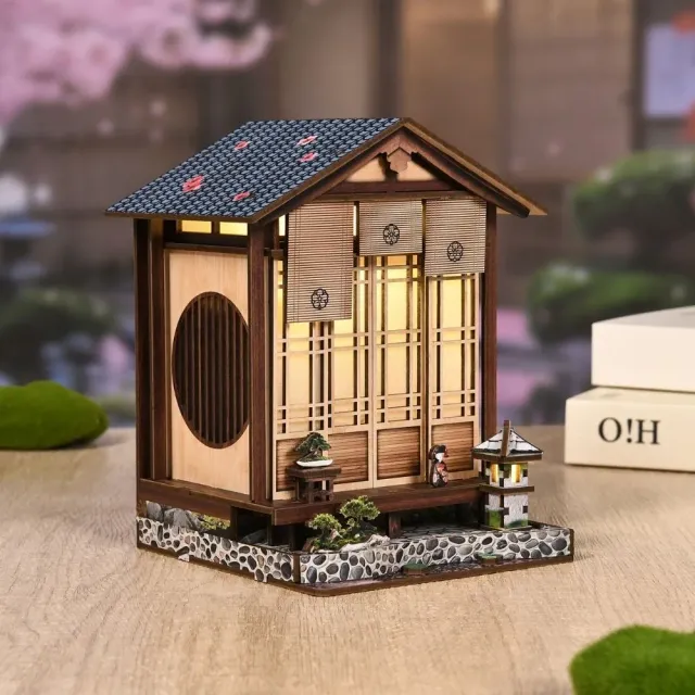 Figured'Art Het Zen-Tuinhuis miniatuurhuisje 3D puzzel 152 stukjes