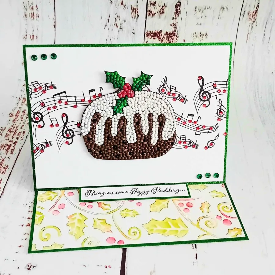Craft Buddy Crystal Art Plum Pudding A6 stempelset 9 stuks