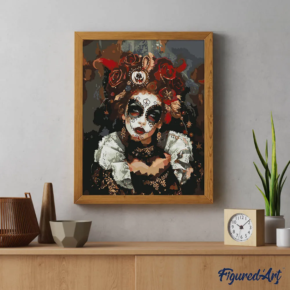 Figured'Art Halloweenkostuum schilderen op nummer 40x50 cm