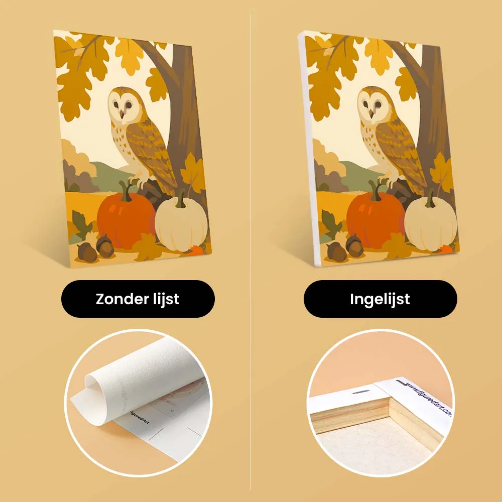 Figured'Art Oogst in het bos mini schilderen op nummer 6 stuks