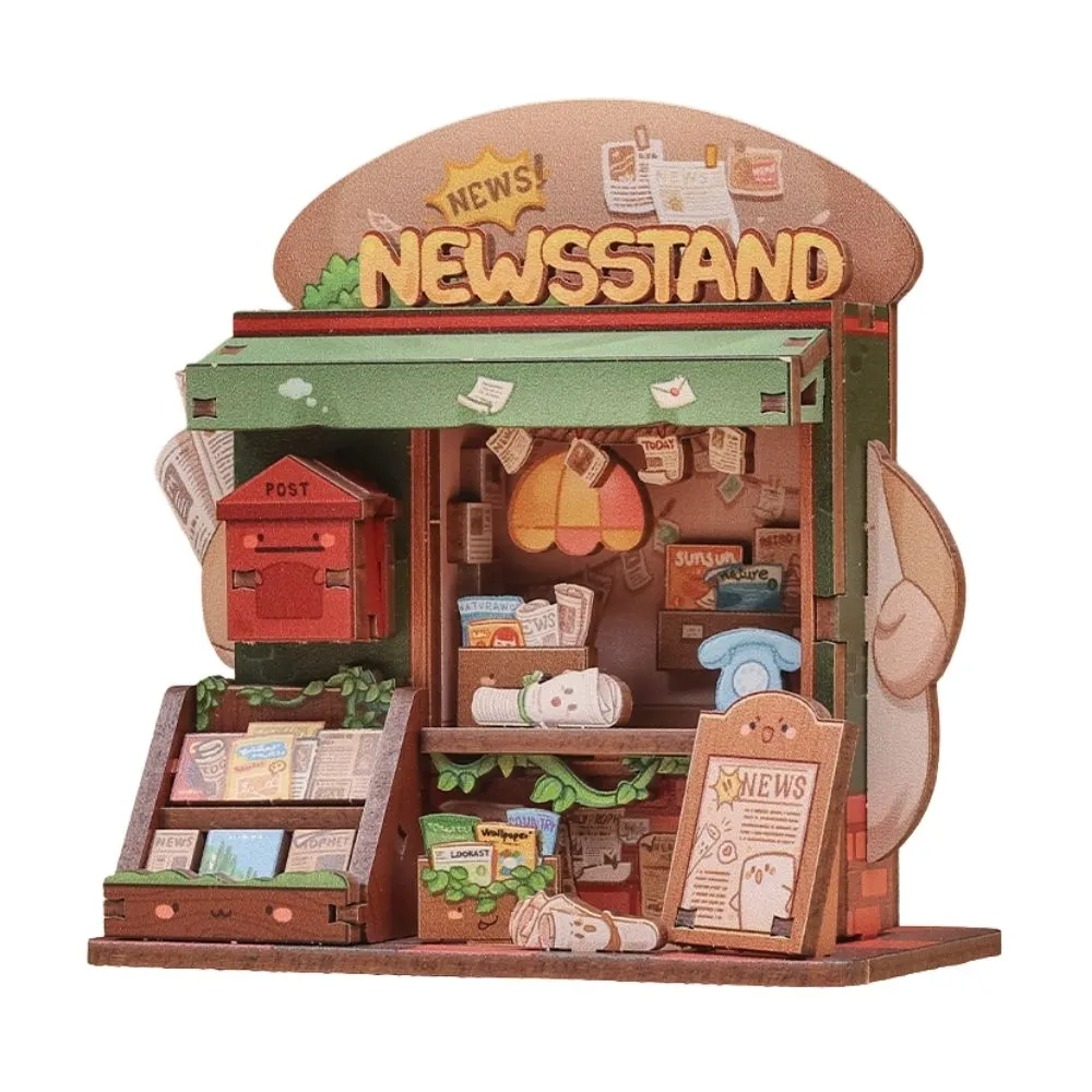 Figured'Art Kleine Krantenkiosk miniatuurhuisje 50 delen