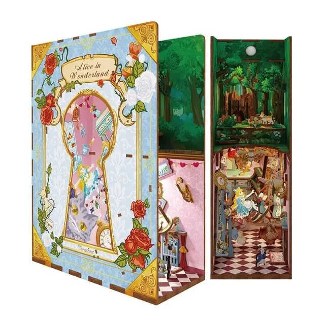 Figured'Art Alice in Wonderland book nook 24,5 cm