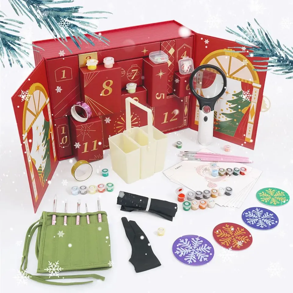 Figured'Art 12 Dagen Kerstvreugde adventskalender schilderen op nummer
