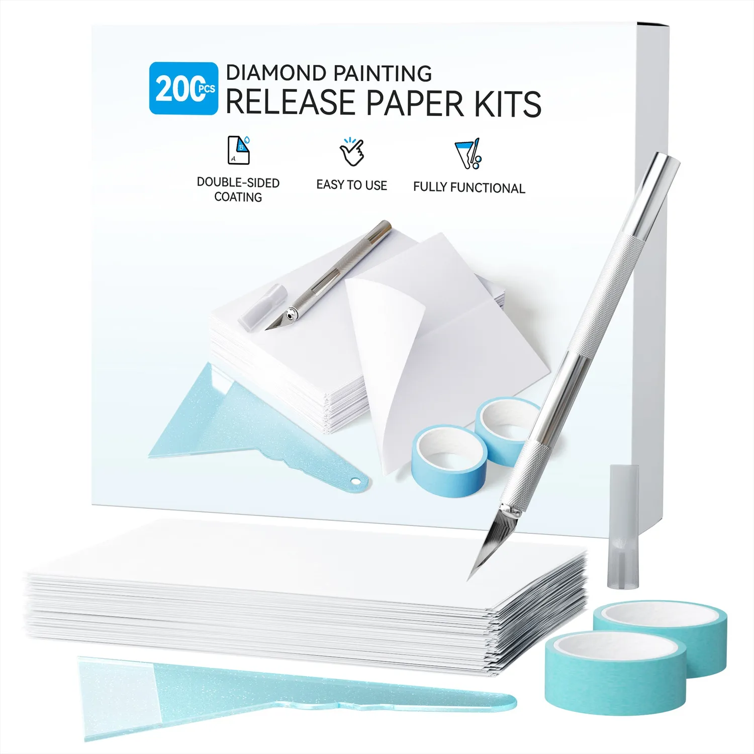 ARTDOT Losspapier diamond painting 200 stuks met tools