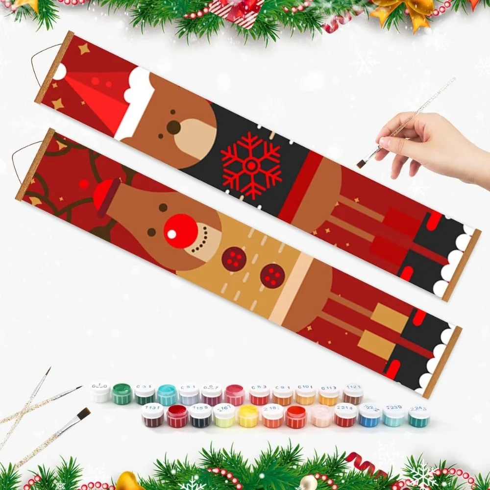 Figured'Art Rudolfs Vriend deurbanner 20x120 cm 2 stuks kerst