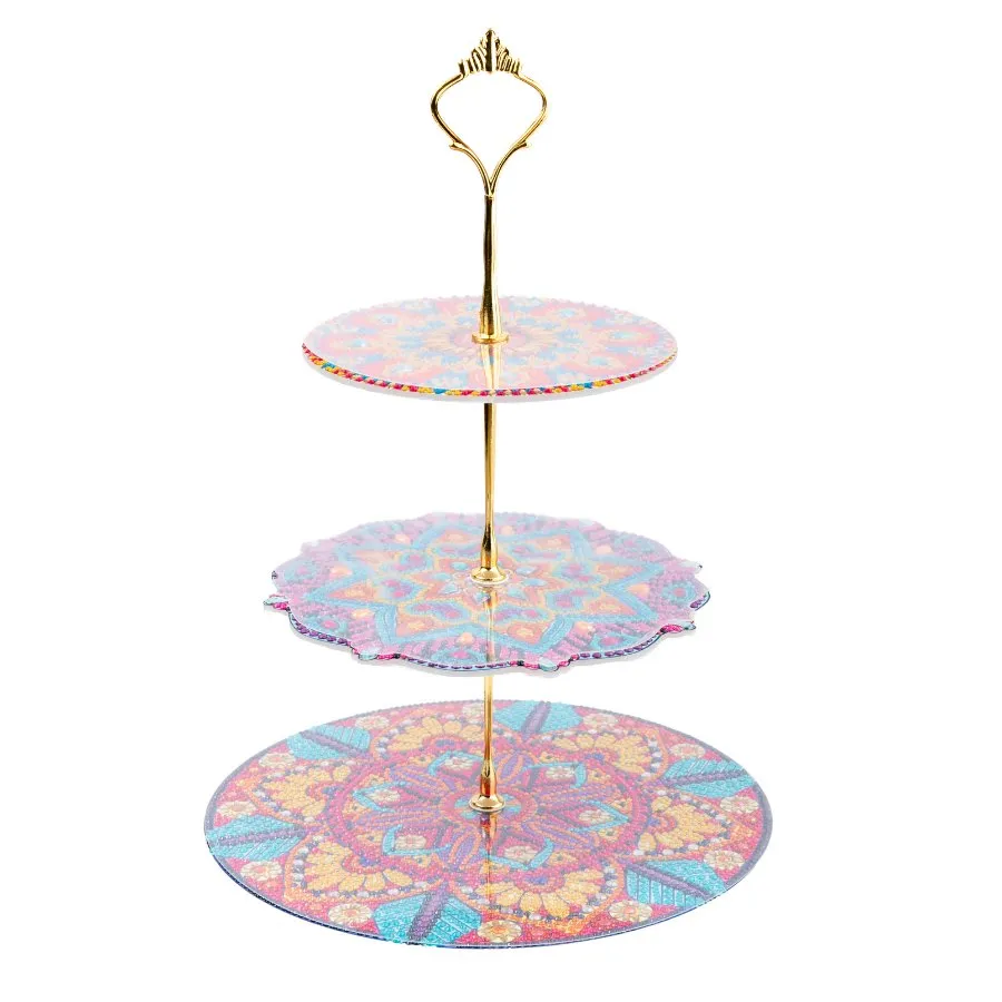 Craft Buddy Crystal Art Three Tier etagere taartstandaard 3-laags
