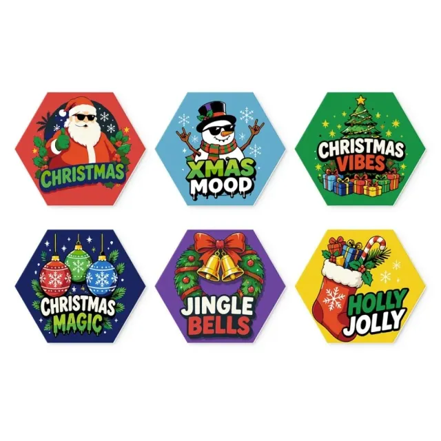 Figured'Art Mini Serie Kerststemming schilderen op nummer 6 stuks