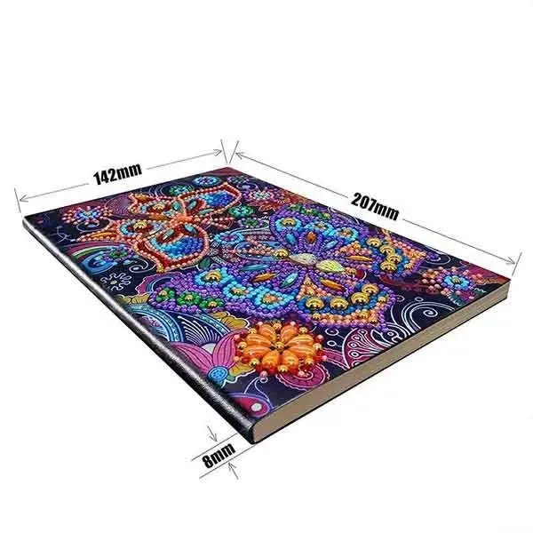 Figured'Art Diamond Painting Boek Vlinders A5 64 pagina's rond