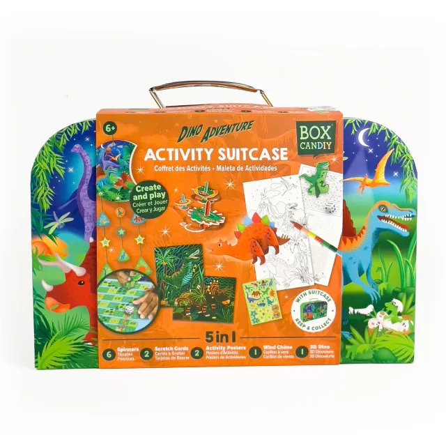 Box Candiy Dino Adventure Activity knutselkoffer