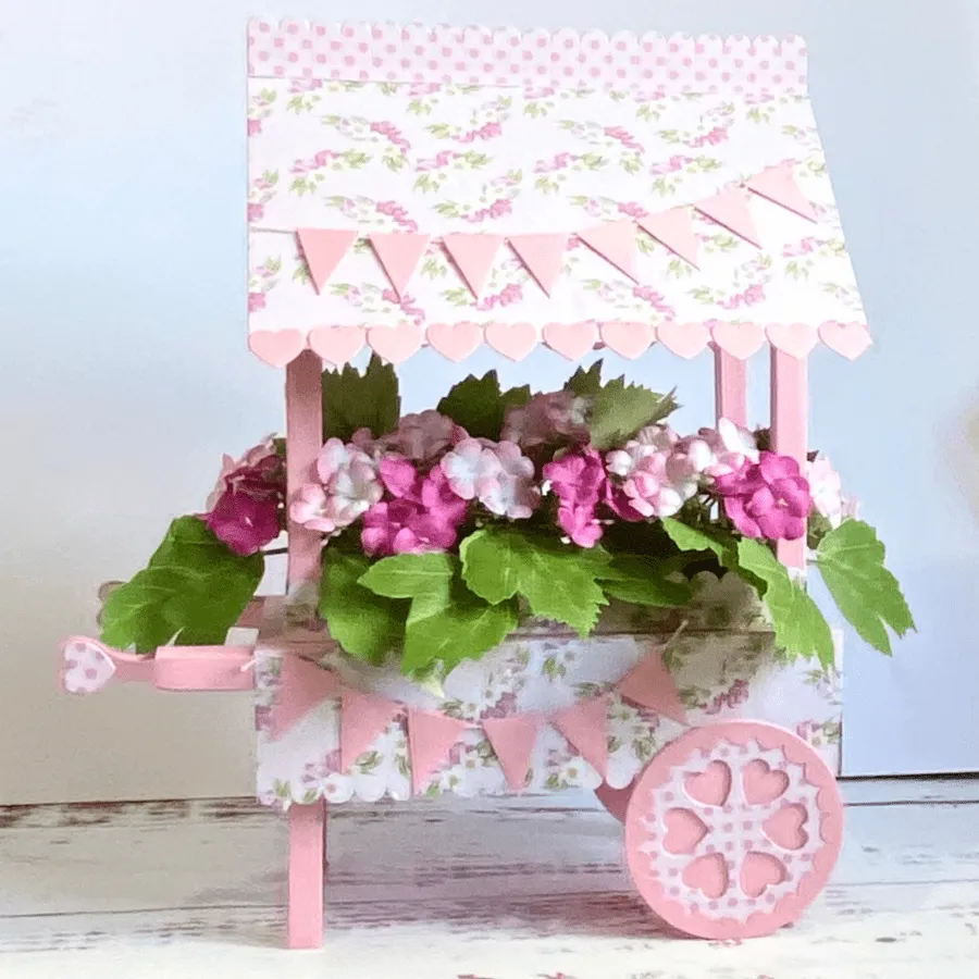 Craft Buddy Festival Flower Cart snijmallen set 24 stuks metaal