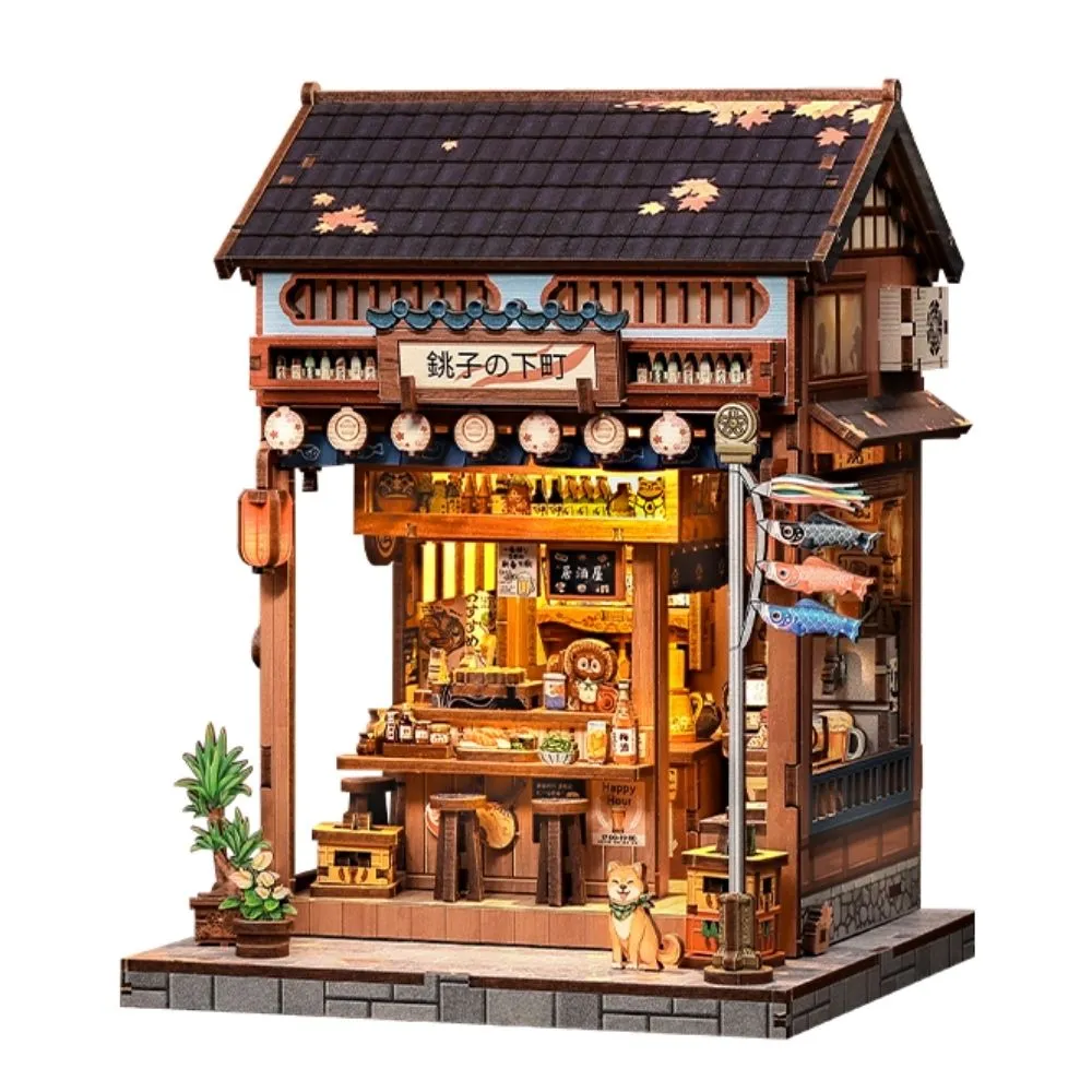 Figured'Art Oude Wijk van Choshi miniatuurhuisje 19x14cm LED