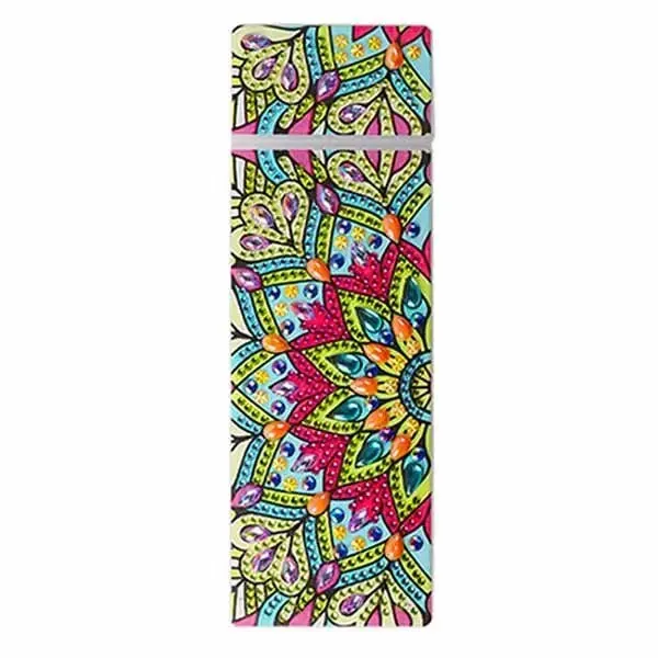 Figured'Art Bloemen pennendoos diamond painting 21x7cm