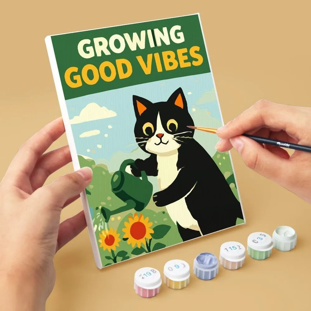 Figured'Art Mini Goede Tijden met Katten schilderen op nummer 6x 15x20cm