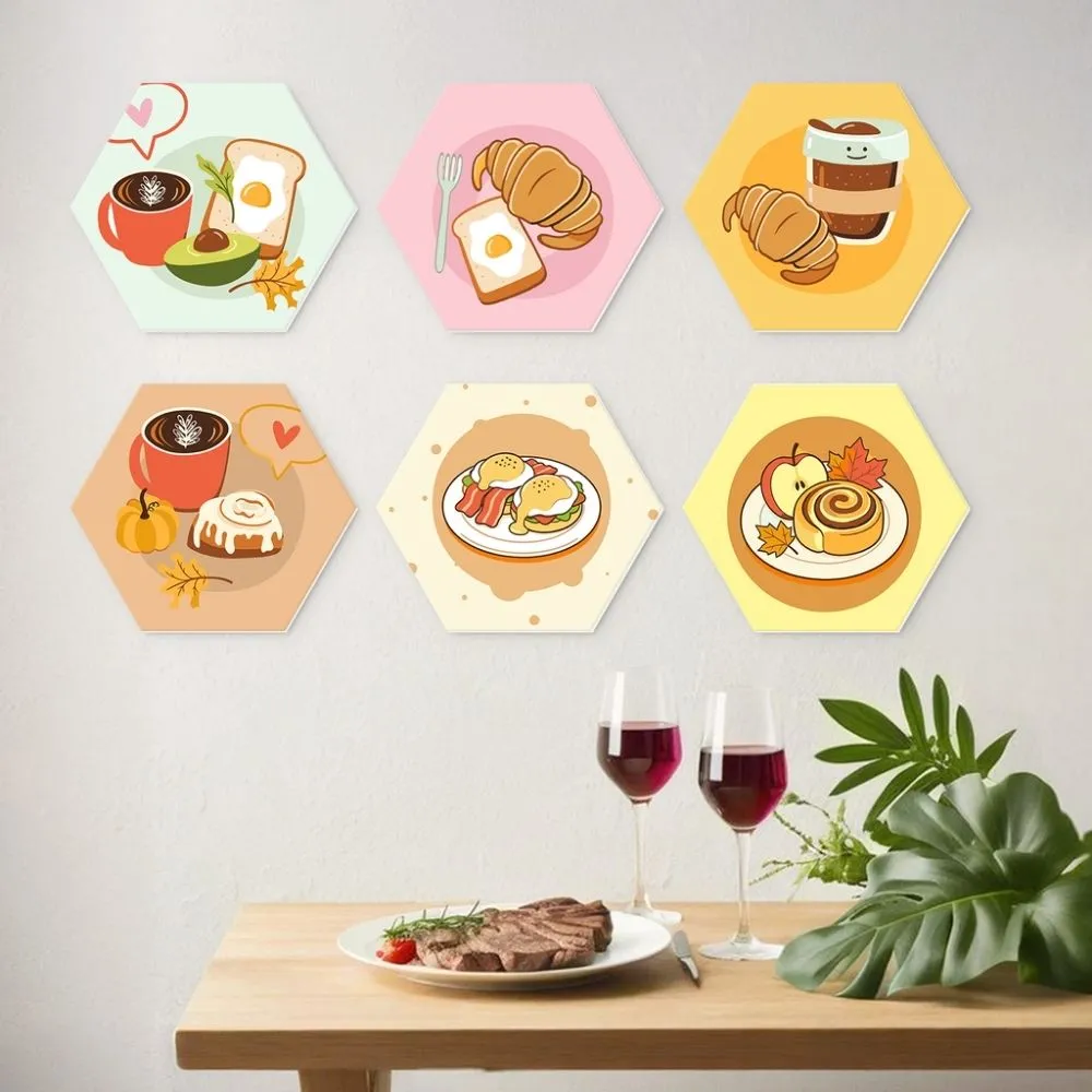 Figured'Art Heerlijke ochtenden mini schilderen op nummer 6 stuks